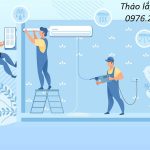 Tháo lắp điều hoà tại Phú đô